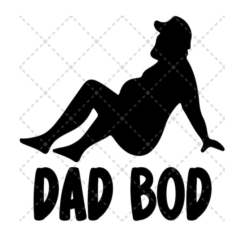 Dad Bod Svg File SVG PNG JPG Silhouette & Cricut Cut File Etsy