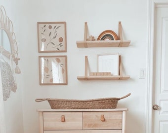 Estantes de pared para guardería, estantes Montessori para habitación de bebés y niños, estante flotante de madera, decoración para habitación de bebé, regalo para niños pequeños