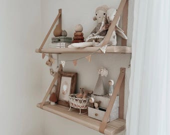 Estantes flotantes de madera / Estantes de pared para guardería / Estantes vintage para guardería / Estanterías flotantes para guardería / Estantes de madera / Estanterías de madera