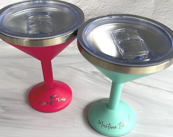 Personalized martini cup for martini lover gift for dirty martini insulated tumbler for outdoor cocktail gift for espresso martini drinker