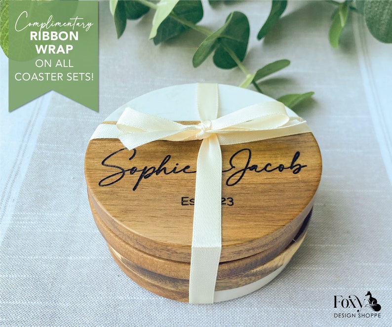 FoxyDesignShoppe Wood Coaster - Thumbnail 2