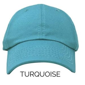 Custom letter patch baseball hat for women, workout hat, gym hat with glitter letters, Mom hat, Nana hat, gift for her, mothers day gift Turquoise