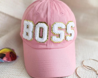 Varsity letter baseball hat for her, custom mother's day gift for wife, gift for Nana, gift for Gigi, SAHM baseball cap, CEO gym hat for mom
