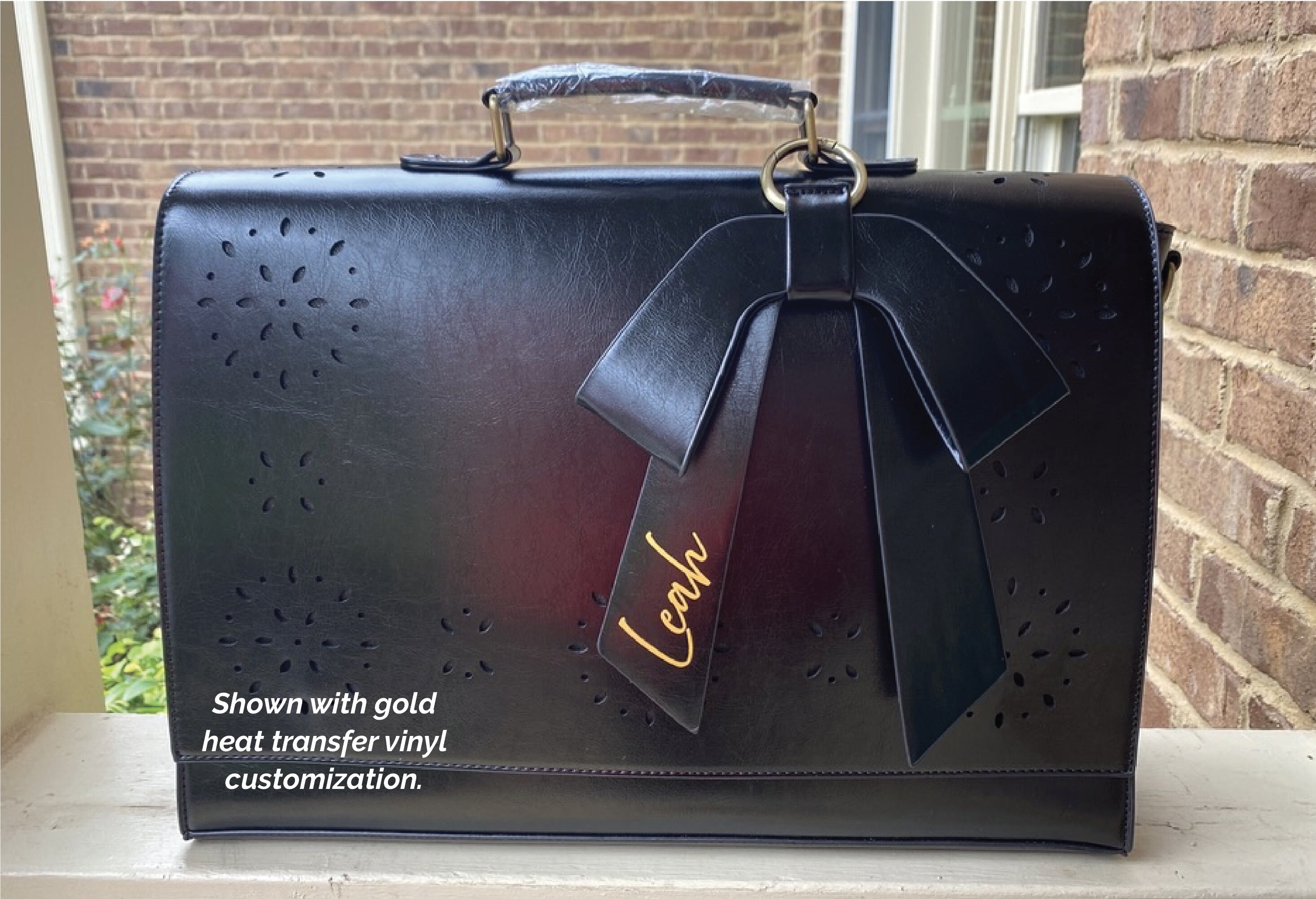 Personalized Leather Laptop Bag for Women Monogram Leather Etsy