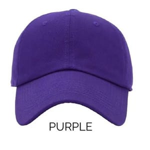 Custom letter patch baseball hat for women, workout hat, gym hat with glitter letters, Mom hat, Nana hat, gift for her, mothers day gift Purple