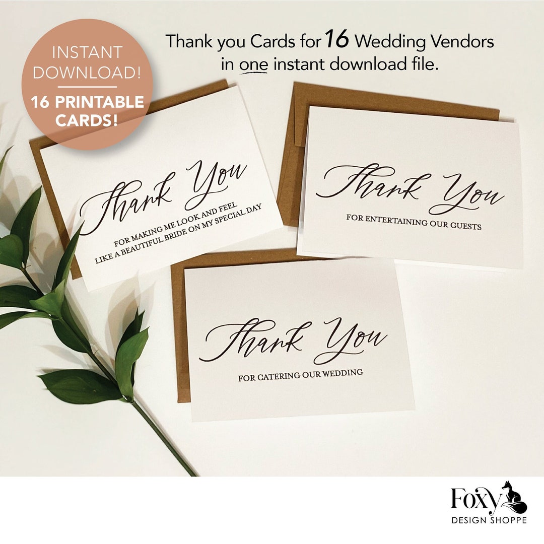 Vibrant Vendor Thank You Cards View Illustration Vibrant Vendor Thank You Cards View Illustration