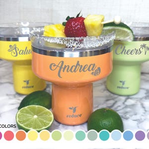 Personalized Margarita Tumbler: Laser engraved cocktail cup for bachelorette party