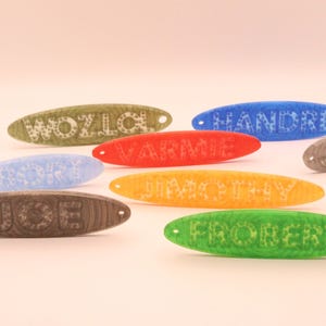 Trippy Bubble Nyckelring Tålig Genomskinlig PETG Personlig Anpassad 3D-Tryckt Namnbricka Genomskinlig Spooky Fidget Sensorisk Rymd Stim Chic Drag