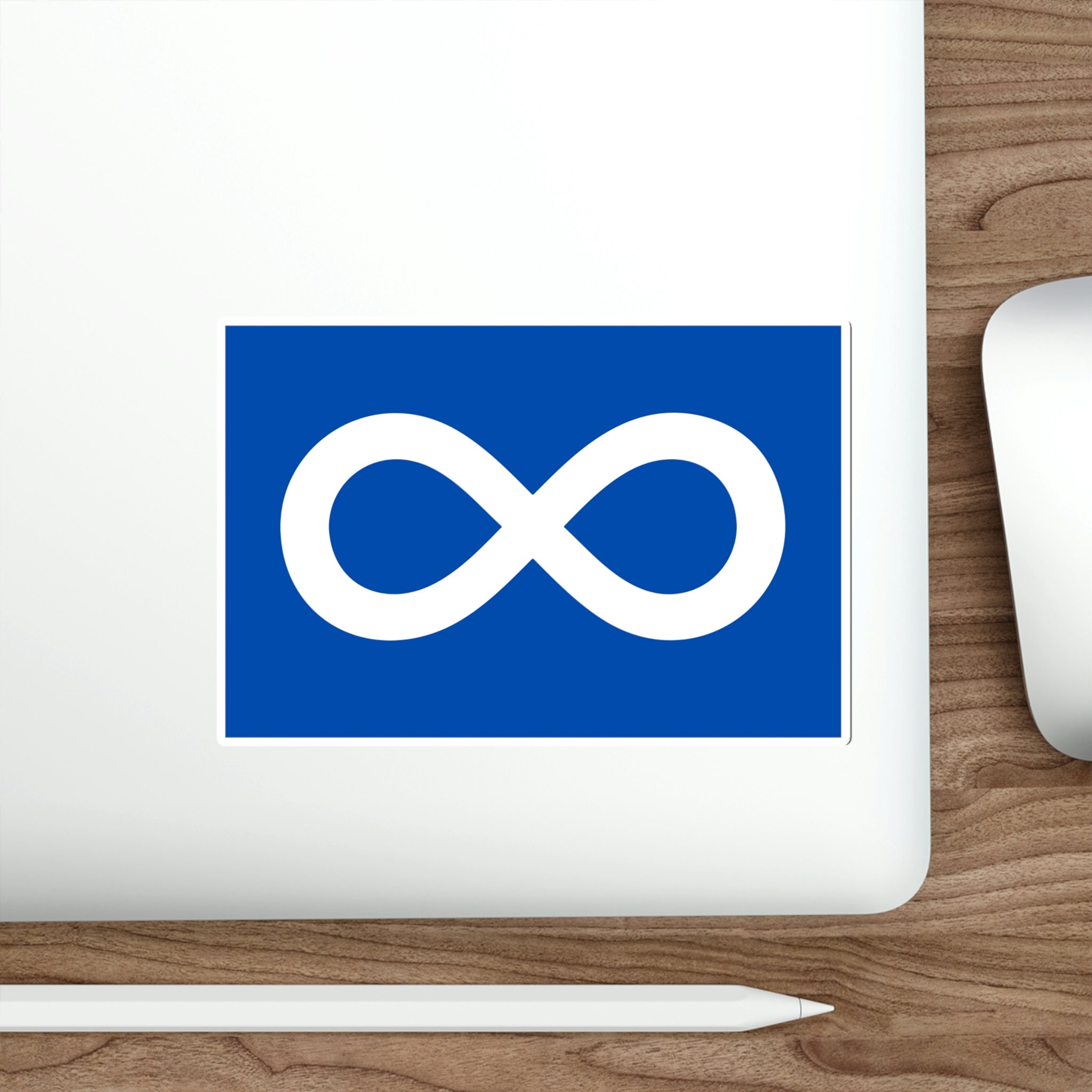 Metis Nation Flag Sticker Classic Blue Metis Flag - Etsy