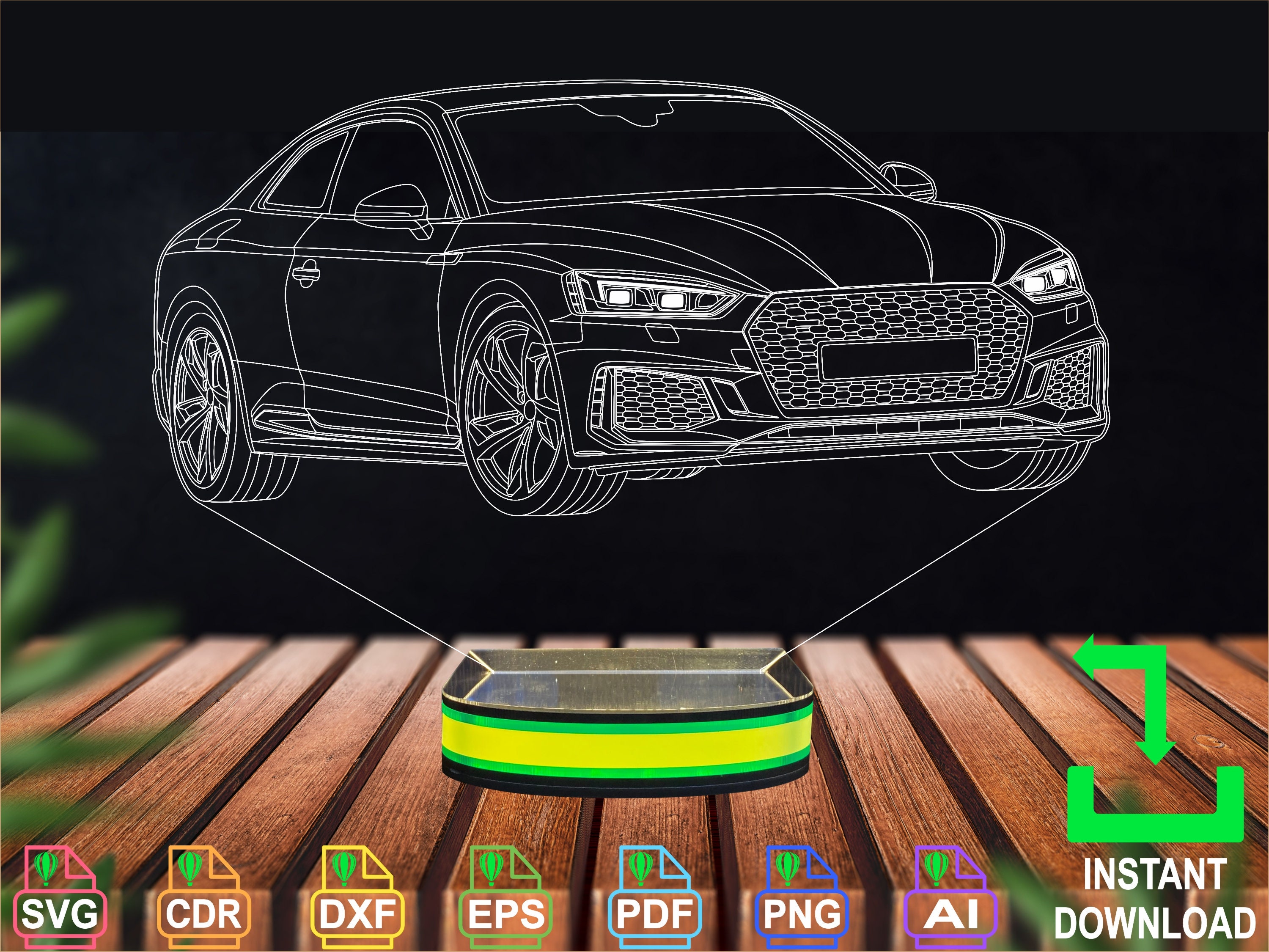 Vehicles Modified Audi RS 5 Wide Body Sports Car Poster Canvas Painting  Wall Art Prints Picture Living Room Modern Home Decor - AliExpress