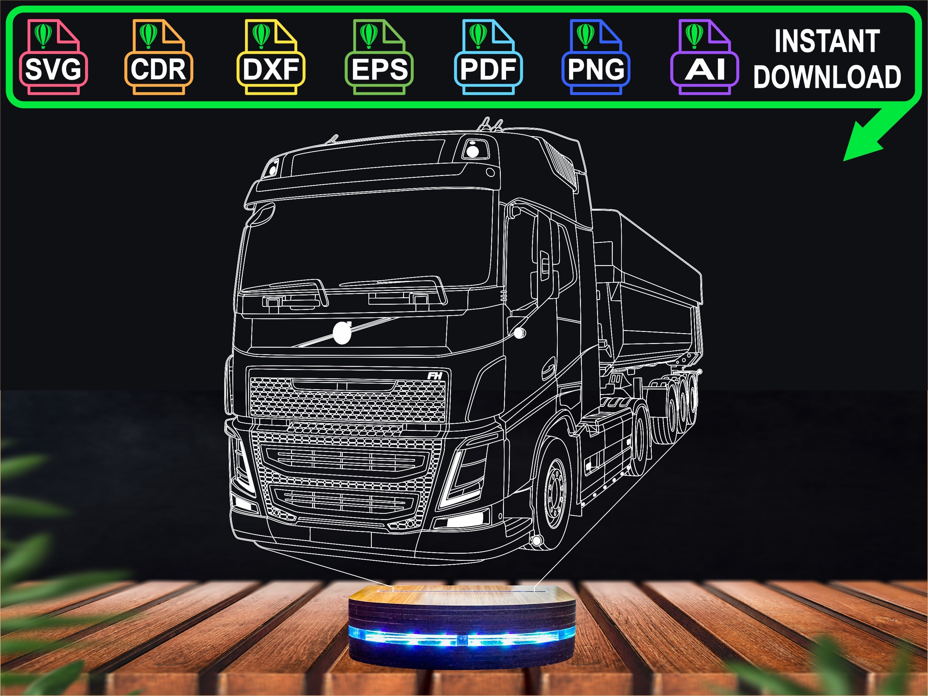 3D file Volvo FMX Day Cab 2020 Printable Body・Model to download