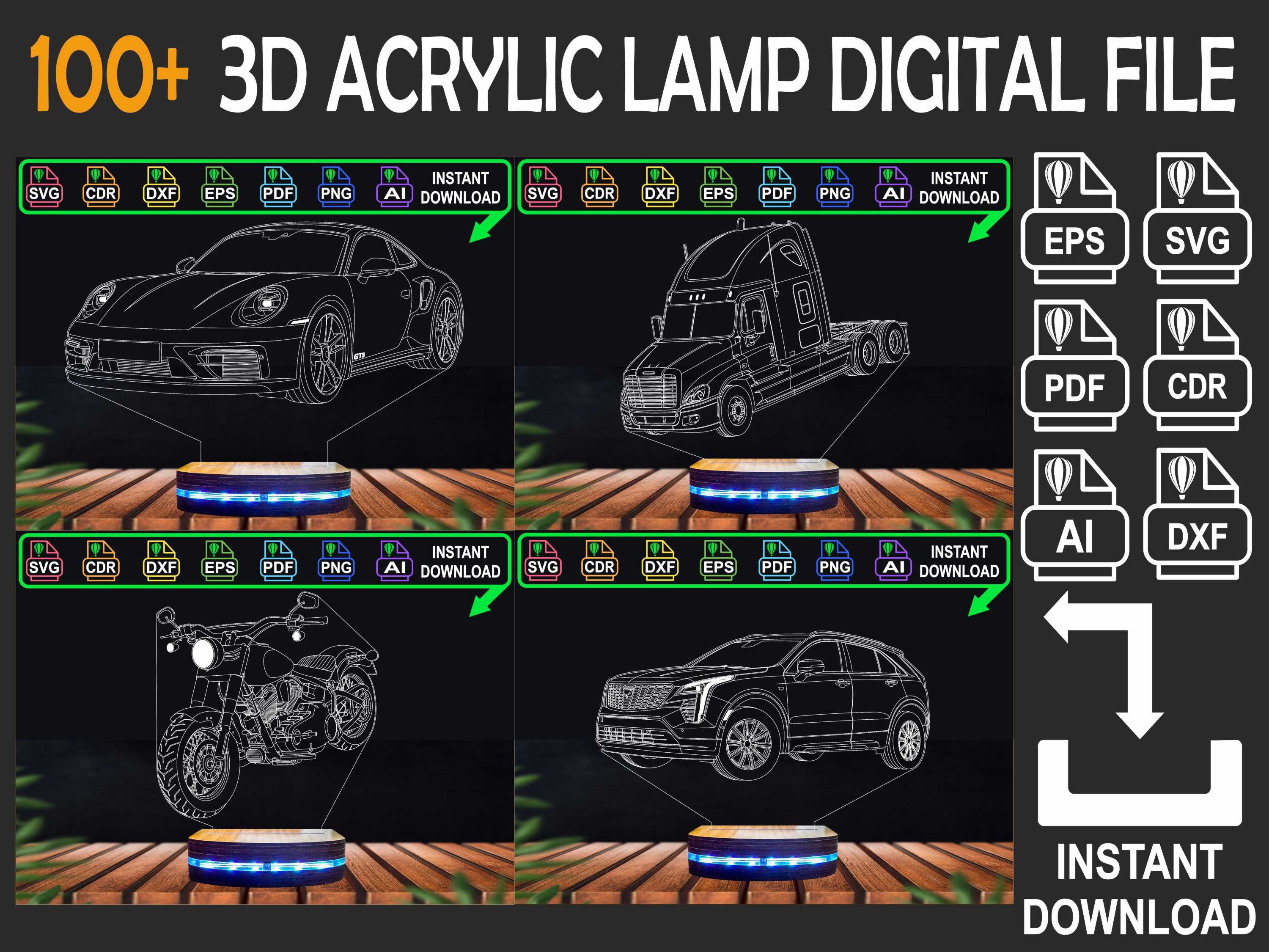 Buy Car 3d Lamp Online In India -  India