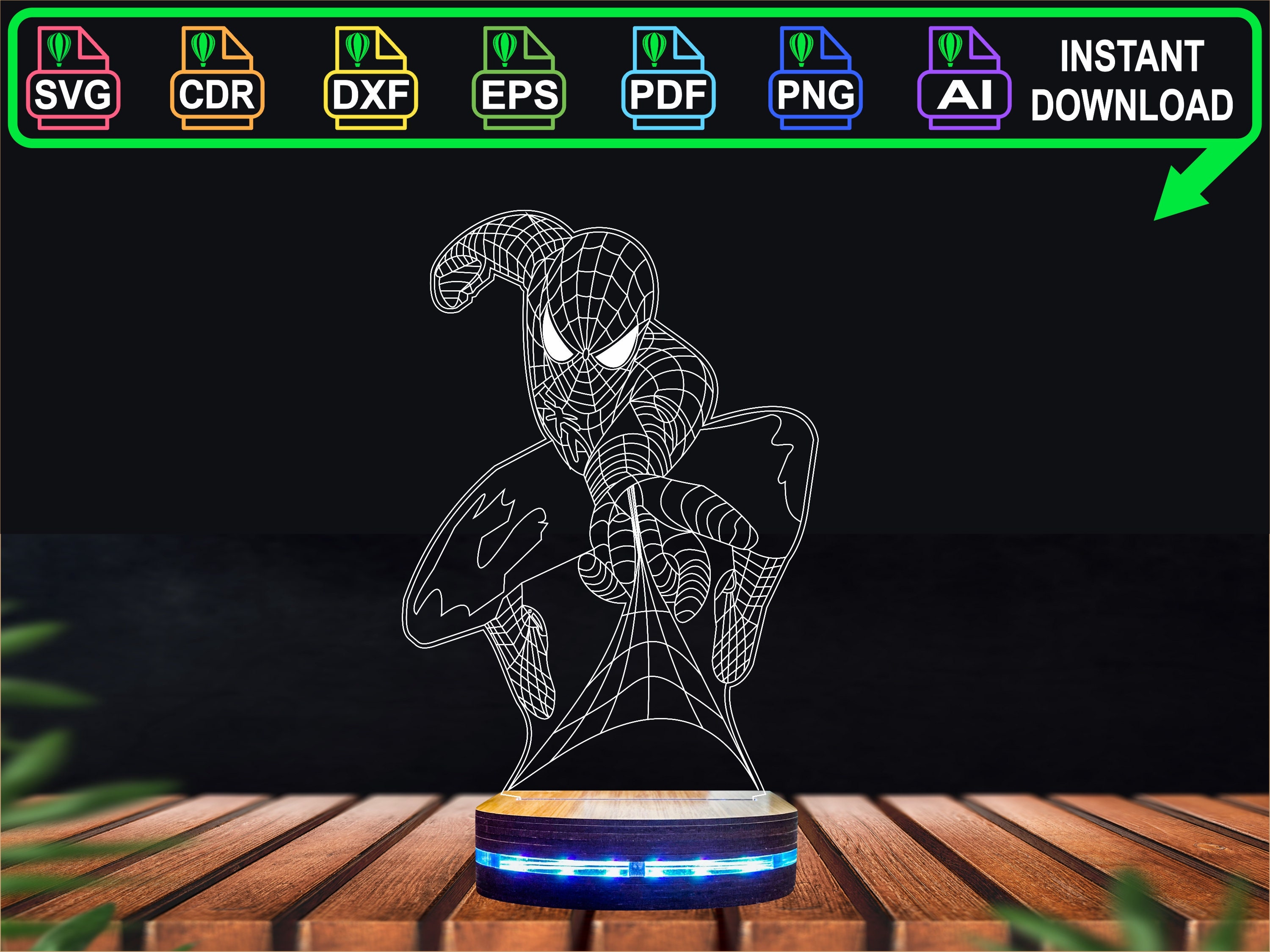 Super-héros 3d Night Light, Spiderman Jouets pour garçons, Fun Mens Gadget  Cadeaux Idées, Fête Noël Anniversaire Favorise Cadeau pour Enfants Filles  Garçons (spider Man)
