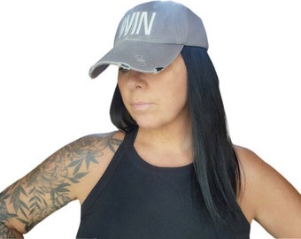 WIN embroidered Distressed Trucker Hat Mesh Baseball Unisex Cap X-SPAND EQUINE limited edition