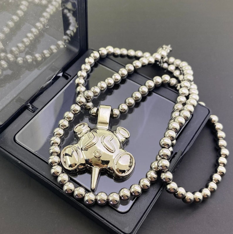 Homer Style Spherelet Stainless Steel Bead Chain/necklace Etsy