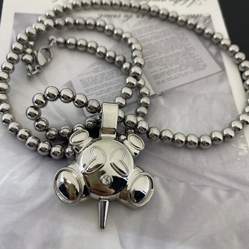 Homer Style Spherelet Stainless Steel Bead Chain/necklace Etsy