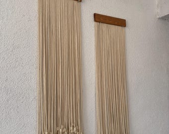Set-2 Boho Chic Macrame Wall Hanging Modern Woven Tapestry Home Decor Fiber Art