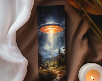 Segnalibro astronave aliena/Accessorio per libri di fantascienza/Regalo per lettori amanti dei libri