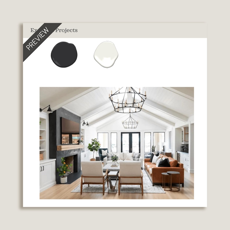 Modern Farmhouse Paint Color Palette, Sherwin Williams, Joanna Gaines