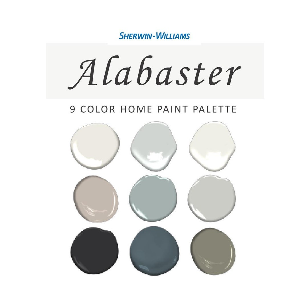Sherwin Williams Alabaster Paint Color Palette Best White Alabaster Il 1080xN.5537085457 N903
