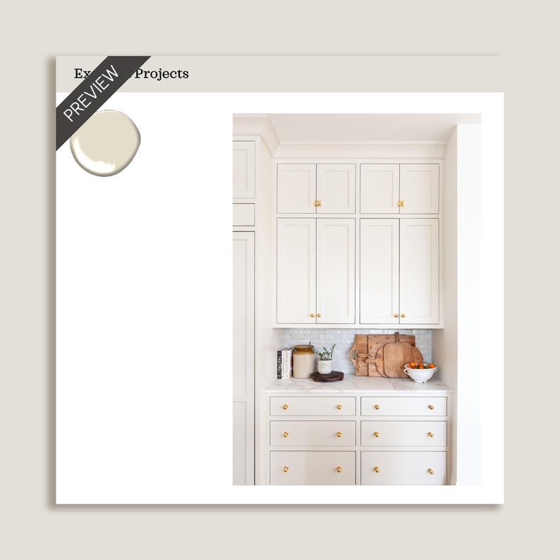 Cloud White Paint Color Palette Benjamin Moore OC130 Etsy