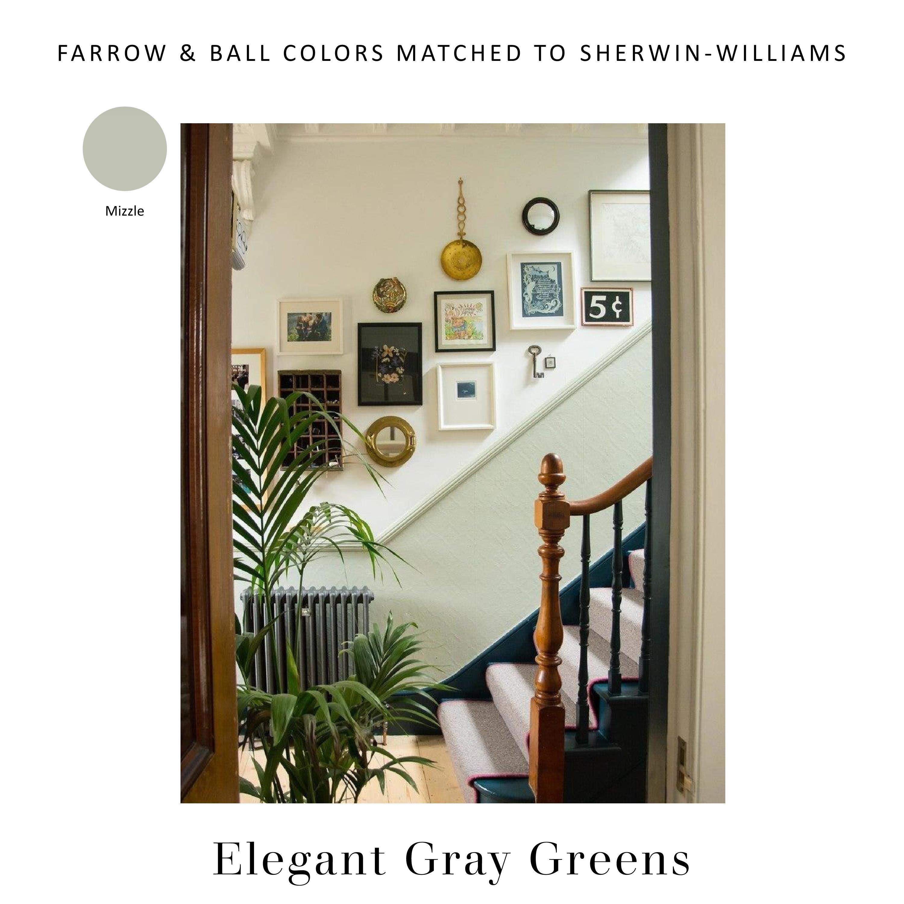 Farrow & Ball Matched to Sherwin Williams Farrow Ball Dupes Etsy