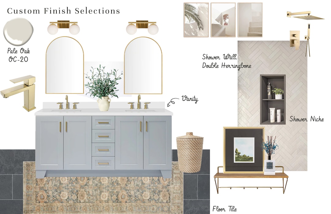 Coastal Bathroom Design, Neutral Bathroom Design, Blue Bathroom Design ...