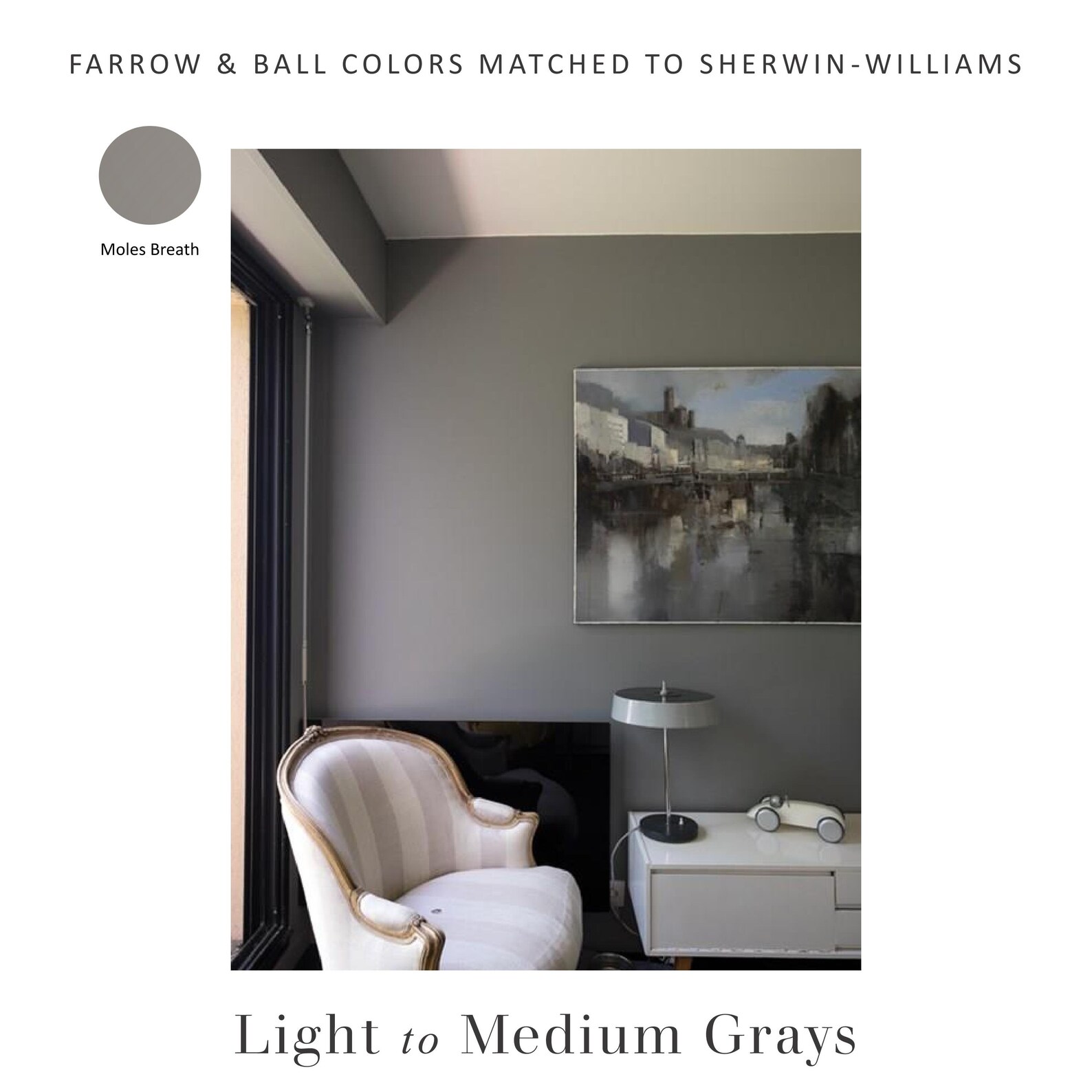 Farrow & Ball Matched to Sherwin Williams Farrow Ball Dupes Etsy