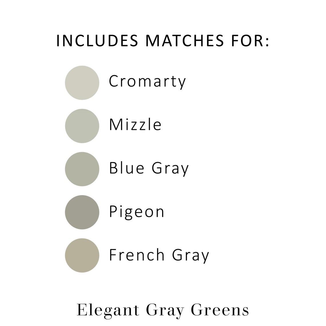 Farrow & Ball Matched to Sherwin Williams Farrow Ball Dupes Etsy