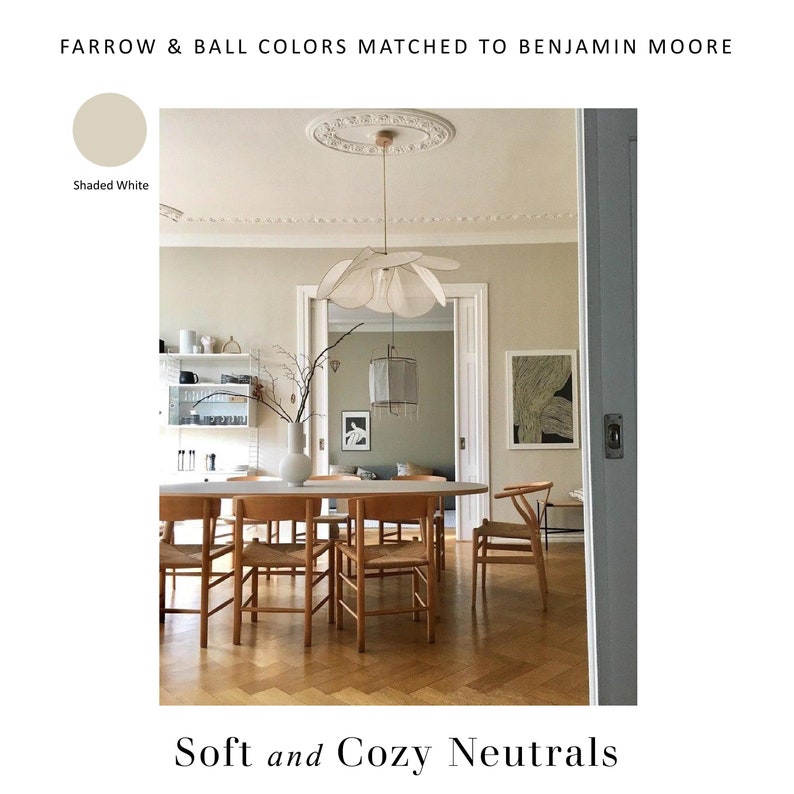 Farrow & Ball Matched to Benjamin Moore Farrow Ball Dupes Etsy