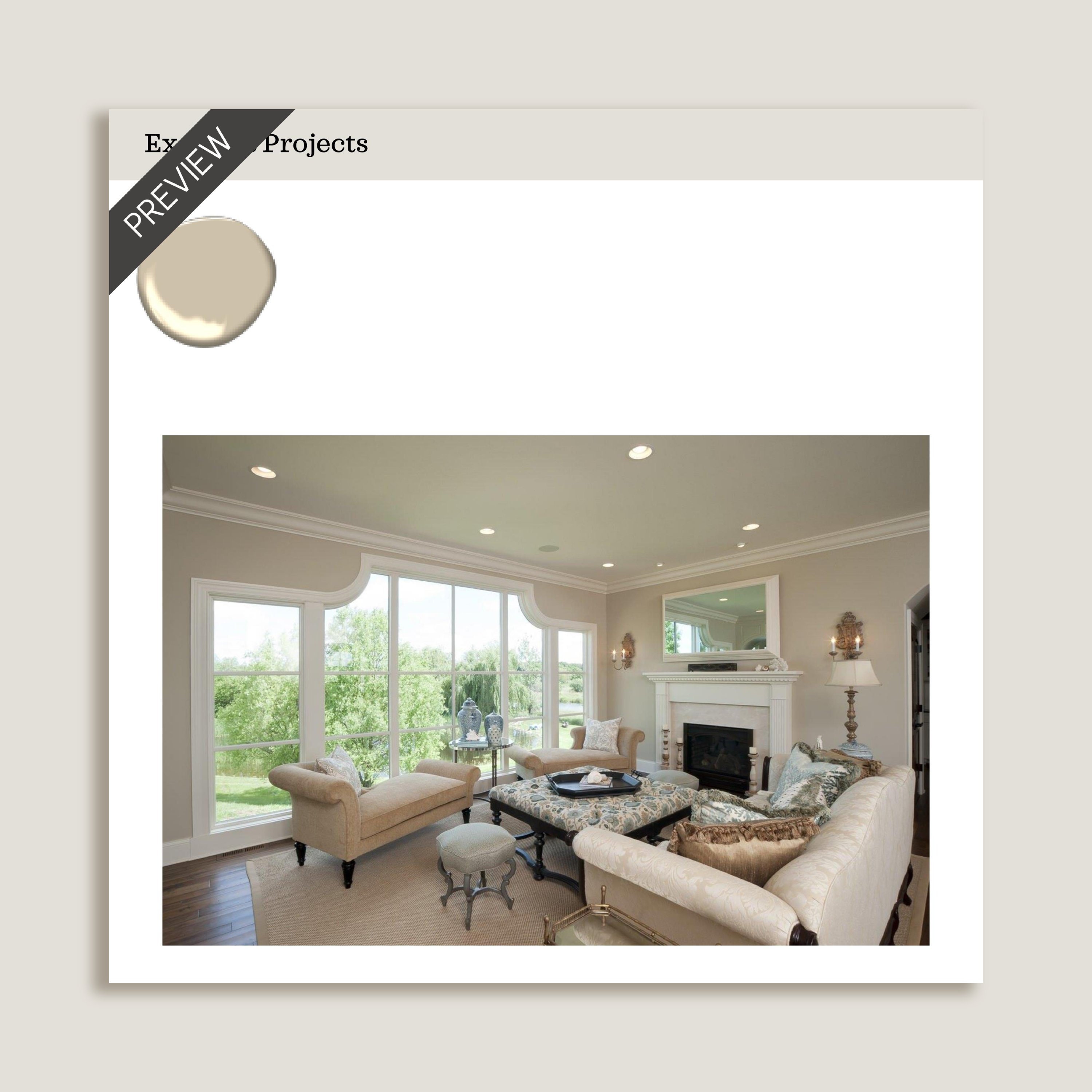 Benjamin Moore Manchester Tan Paint Color Palette, Neutral, Undertone