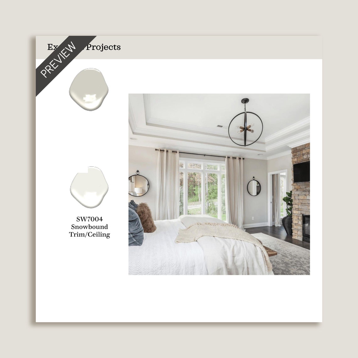 Snowbound Interior Sherwin Williams Snowbound Paint Color Palette, Snowbound Undertone ...
