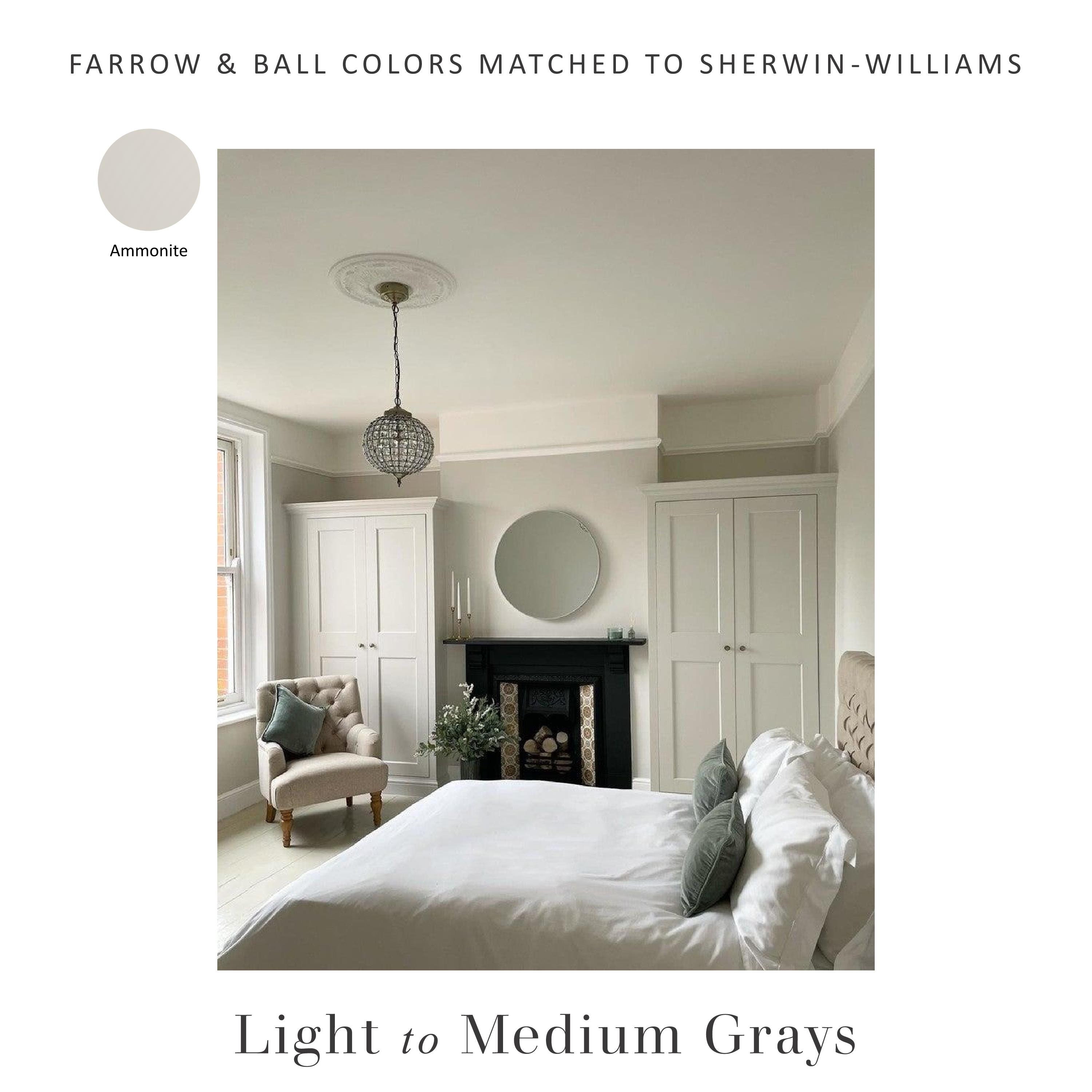 Farrow & Ball Matched to Sherwin Williams Farrow Ball Dupes Etsy