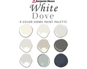 Benjamin Moore White Dove Paint Color Palette, Best Whites, Undertone, Kitchen Cabinet Exterior, Hale Navy, Whole House Paint Color 2023