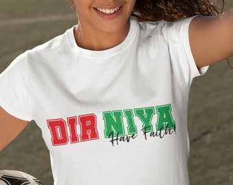 Dirou Niya Tshirt, Shirt For Soccer Moroccan Fans, Morocco Soccer Jersey, Morocco Football Outfit