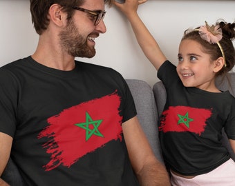 Moroccan Flag T-Shirt: Soccer Fan Support Tee