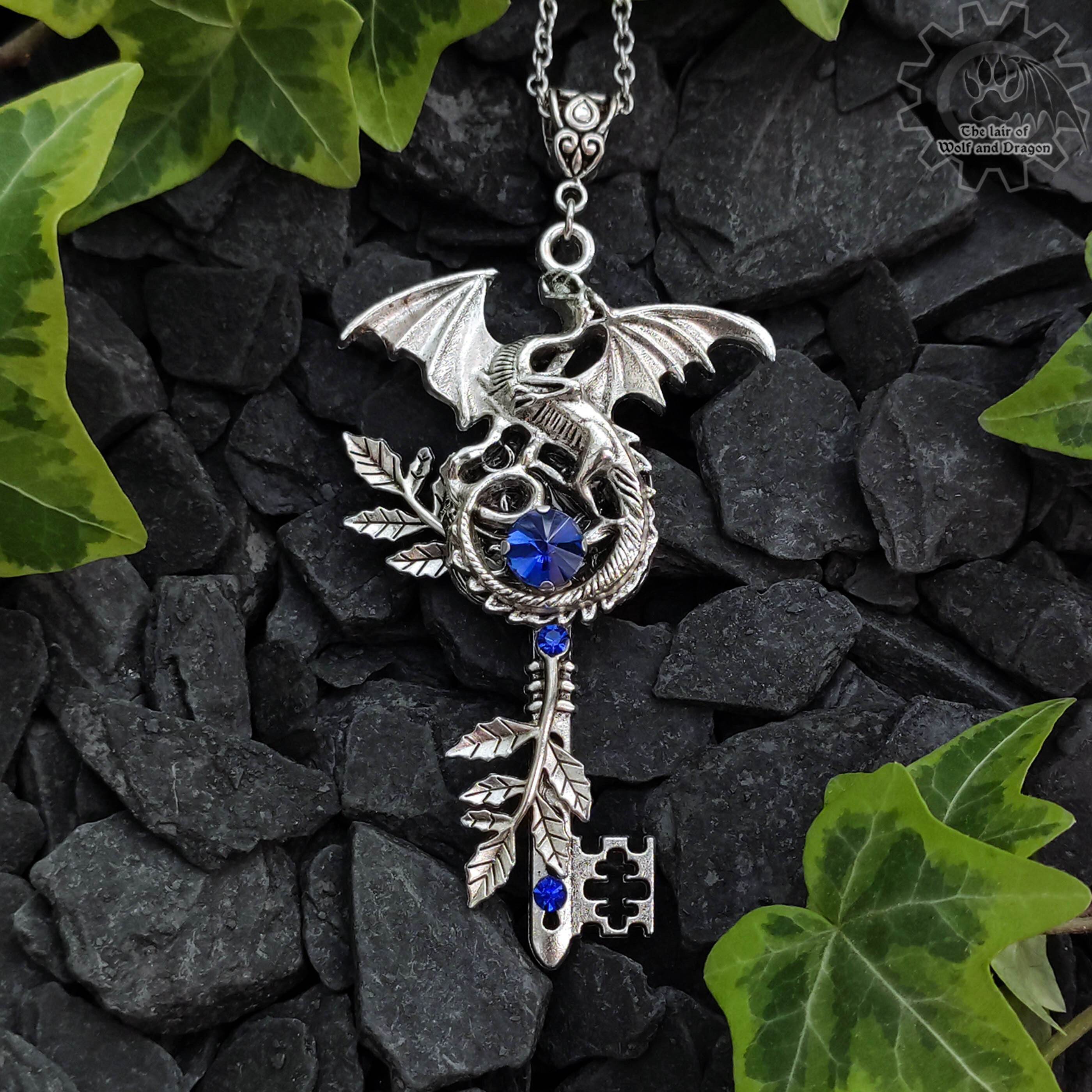 Dragon key necklace deals