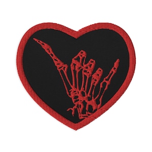 Embroidered Shaka Heart Patch