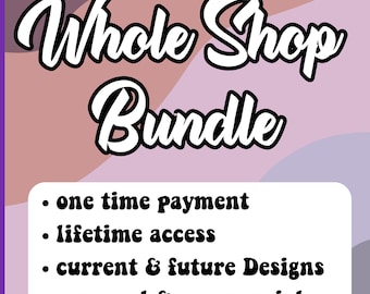 Pacchetto Ultimate Sticker Shop / Oltre 500 adesivi digitali / Adesivi stampabili e PNG per planner, diari, scrapbooking / Download immediato