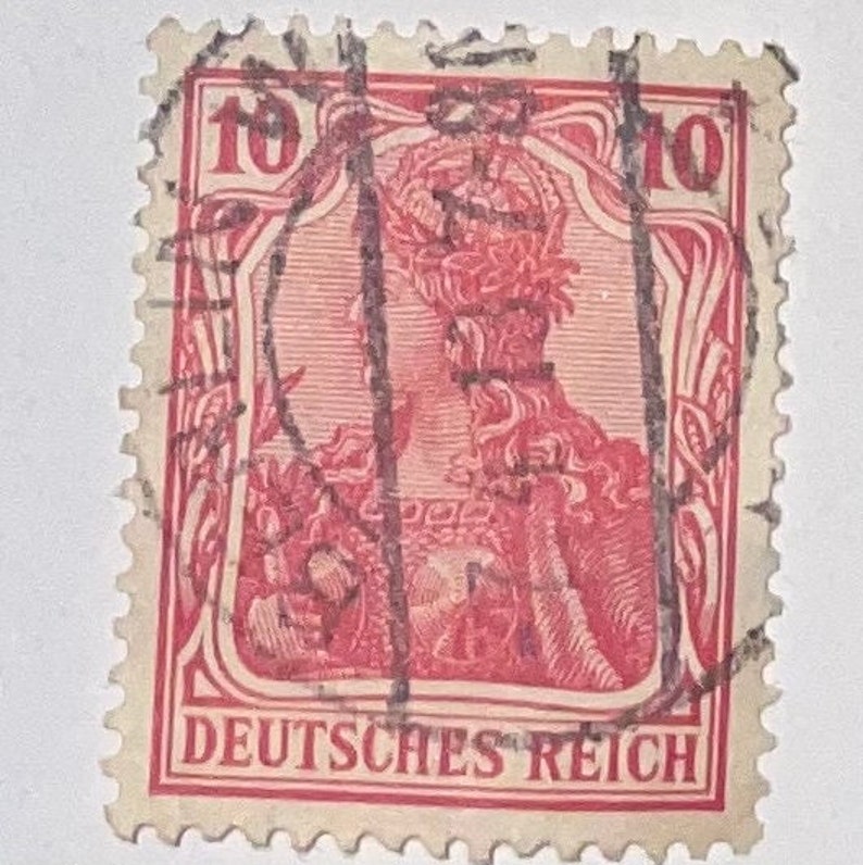 Rare Deutsches Reich 10 Pfg Stamp Etsy