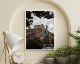 Edinburgh Castle | Edinburgh Art, Scotland Wall Art Poster, Scotland Print, Scottish Gifts, Home Decor Wall Art, Photography Prints