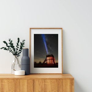 Pointing At The Milky Way | Galaxy Wall Art, Milky Way Print, Milky Way Canvas, Night Sky Wall Art, Home Wall Art Decor, Living Room Decor