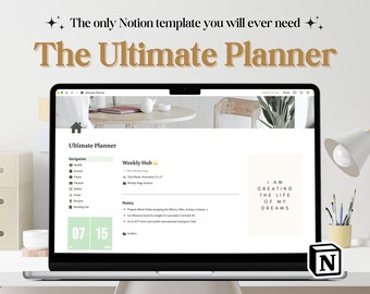 Pianificatore di vita modello nozione, modello nozione tutto in uno, dashboard nozione, nozione da fare, calendario nozione, modello nozione ADHD, pasto nozione
