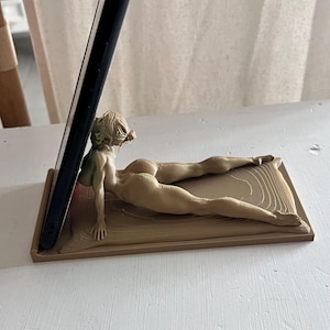 Original telefonställ – 3D-konstnärlig skulptur – Unikt dekorativt föremål