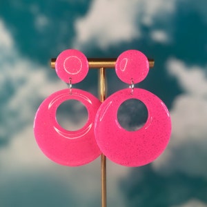 Hot Pink Earrings 