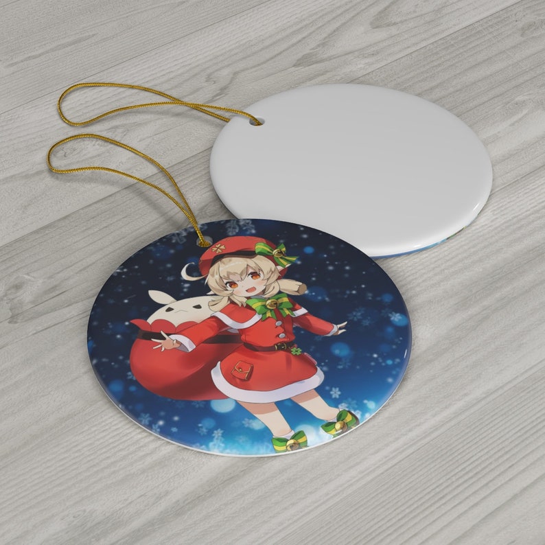 Klee Genshin Impact Holiday Gift Ornament Etsy