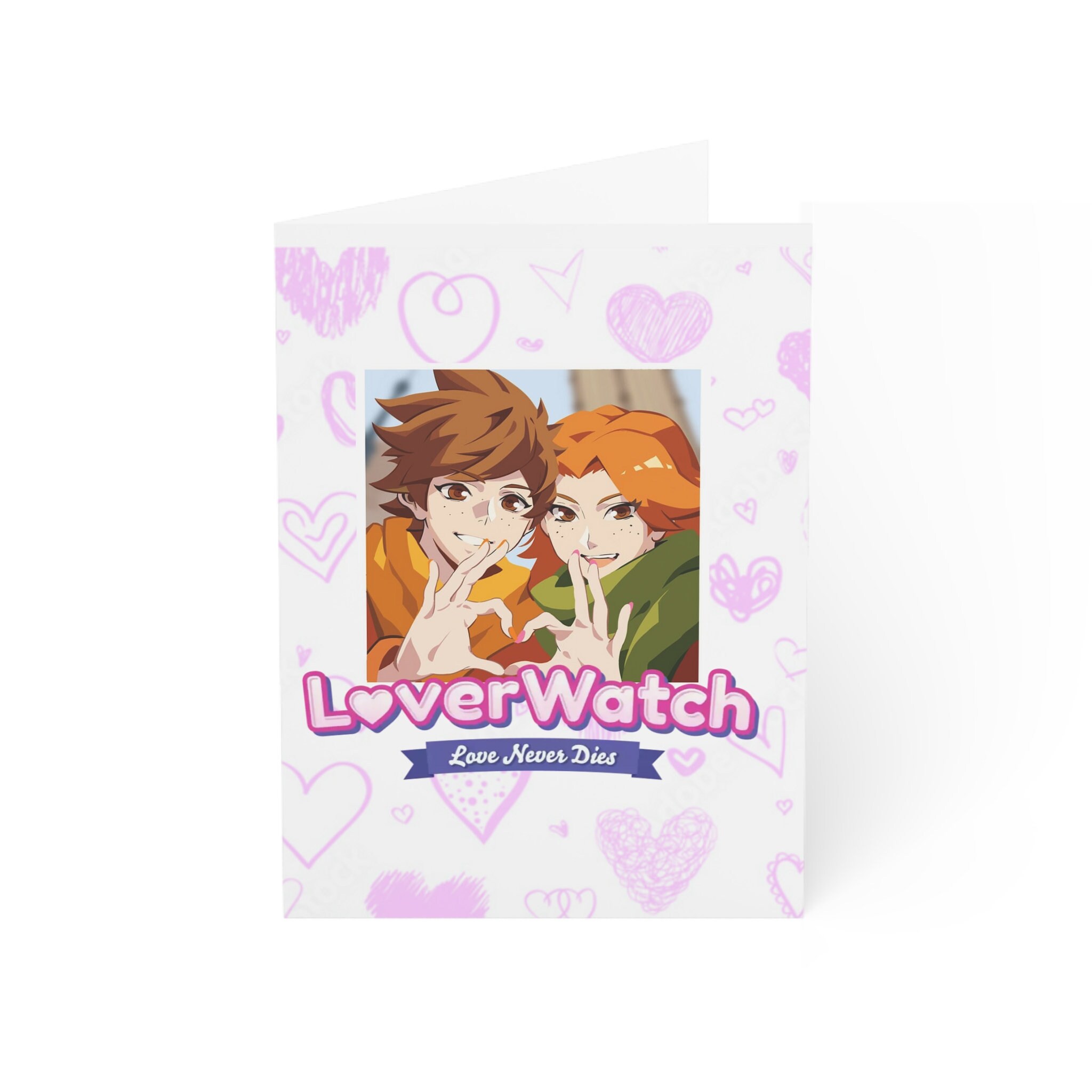 Overwatch Valentines Day Greeting Cards single Anime Characters ...
