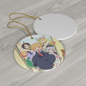 Dragon Maid and Friends | Anime holiday Ornament | Anime Holiday Gift | Custom Ornaments | Custom anime gifts & merch