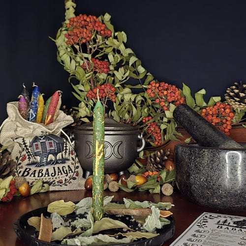 Juego de 7 velas rúnicas – Velas rituales de Elder Futhark – Caja de regalo de brujería – Kit de manifestación