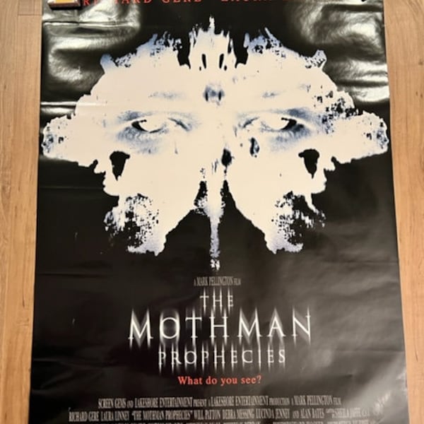 The Mothman Prophecies - Richard Gere (2002)  ***Vintage movie poster/one sheet***